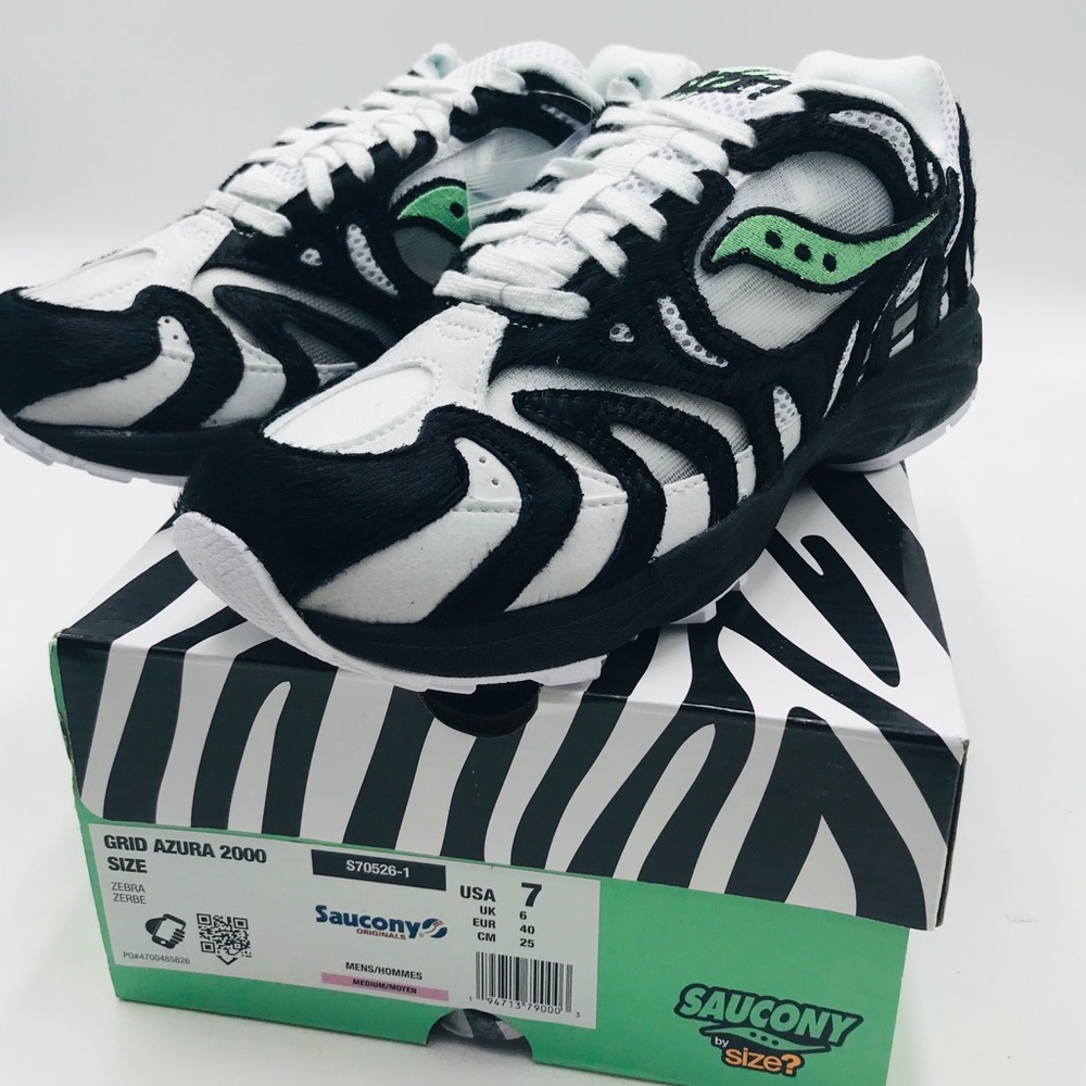 Saucony grid azures 2000 size? ZEBRA printed shoes